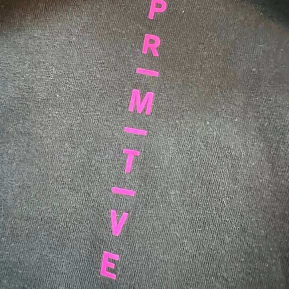 RICK & Morty long graphics on sleeves black T-shirt, women's size M - Picture 5 of 8